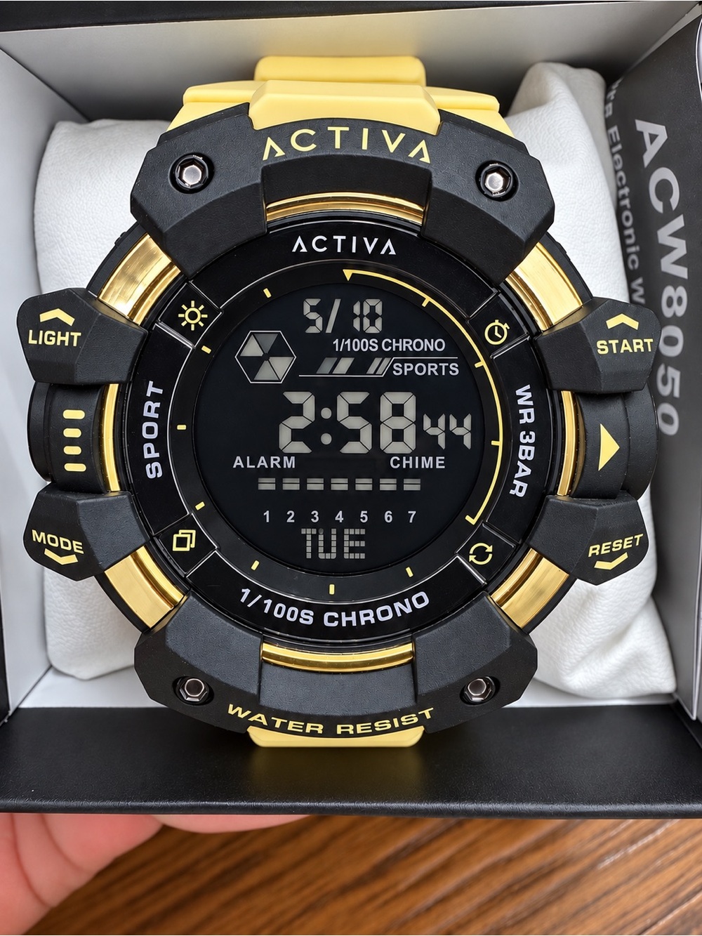 Invicta Activa Light Yellow & Black Digital Sports Watch